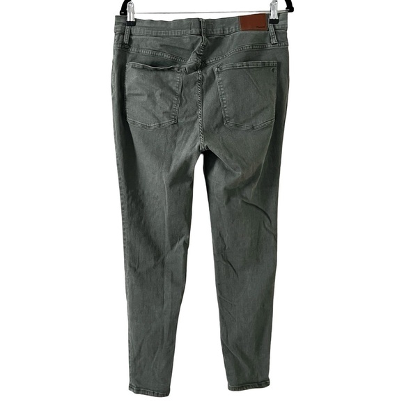 MADEWELL High Rise Skinny Dark Olive Green Jeans Sz 32 - Picture 3 of 7